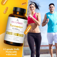 Nutrian Turmeric and Black Pepper Capsules 13,500 mg ( Pack of 6)