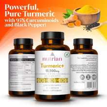 Nutrian Turmeric and Black Pepper Capsules 13,500 mg ( Pack of 6)