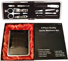 8 Pieces Gents Manicure Set | Men Travel Kit | Nail Care