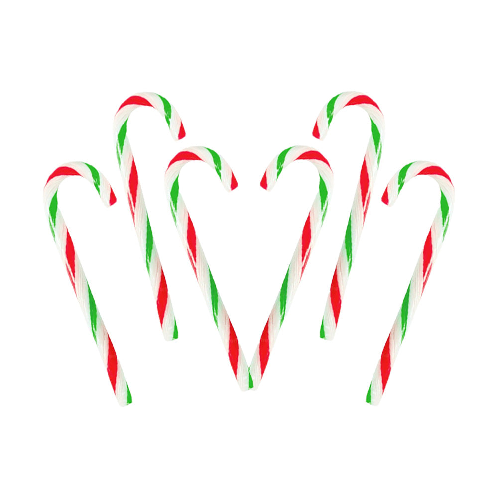 Pack Of 10 Christmas Candy canes, Peppermint Flavour  (24 Units )